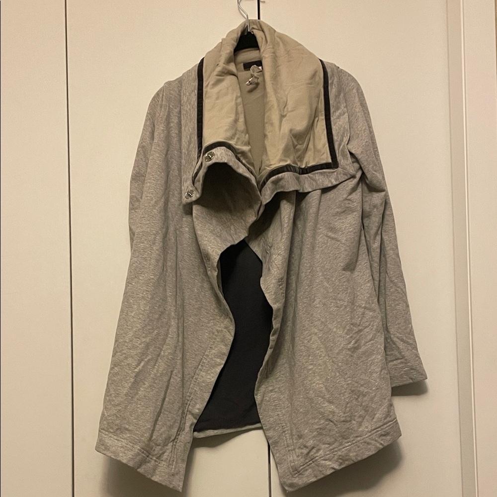 Lululemon Athletica Gray Open-Front Hoodie